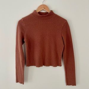 Brown Cropped Sweater